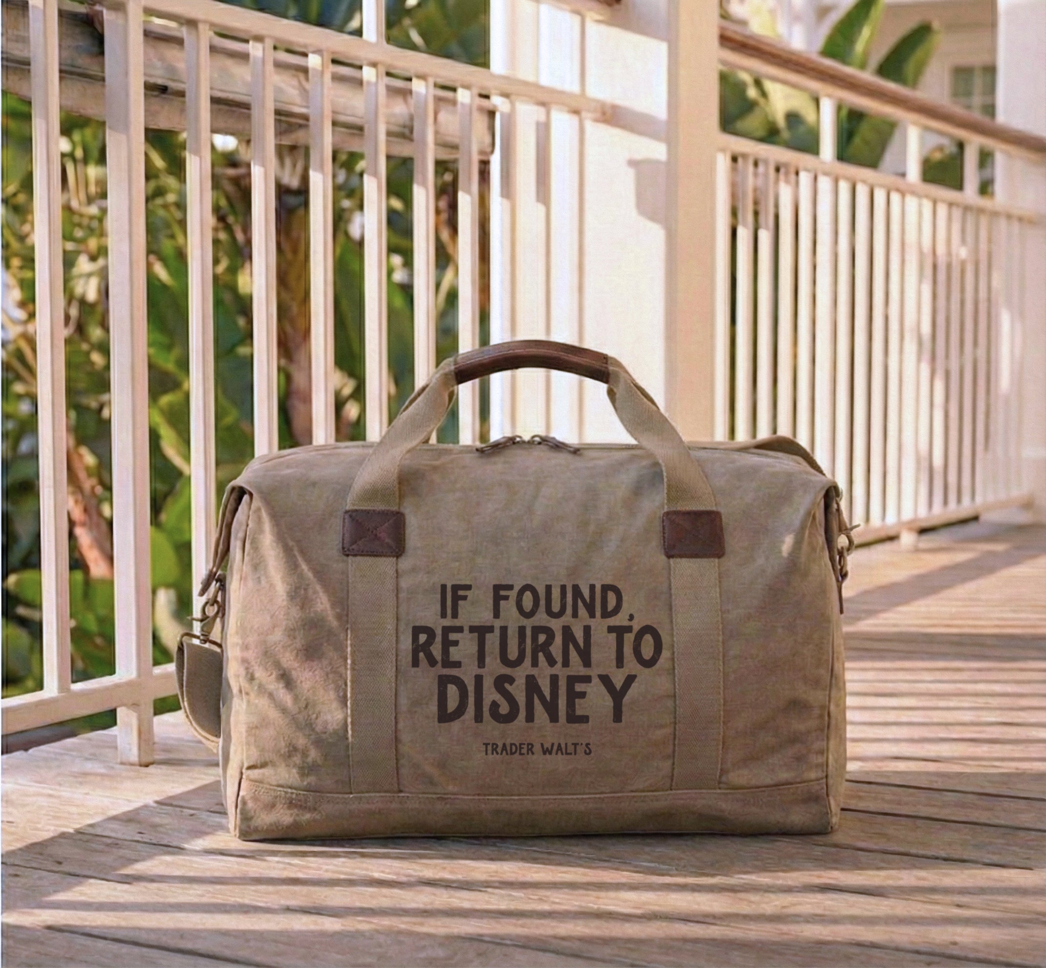 If Found Return to Disney Duffel – Disney-Inspired Canvas