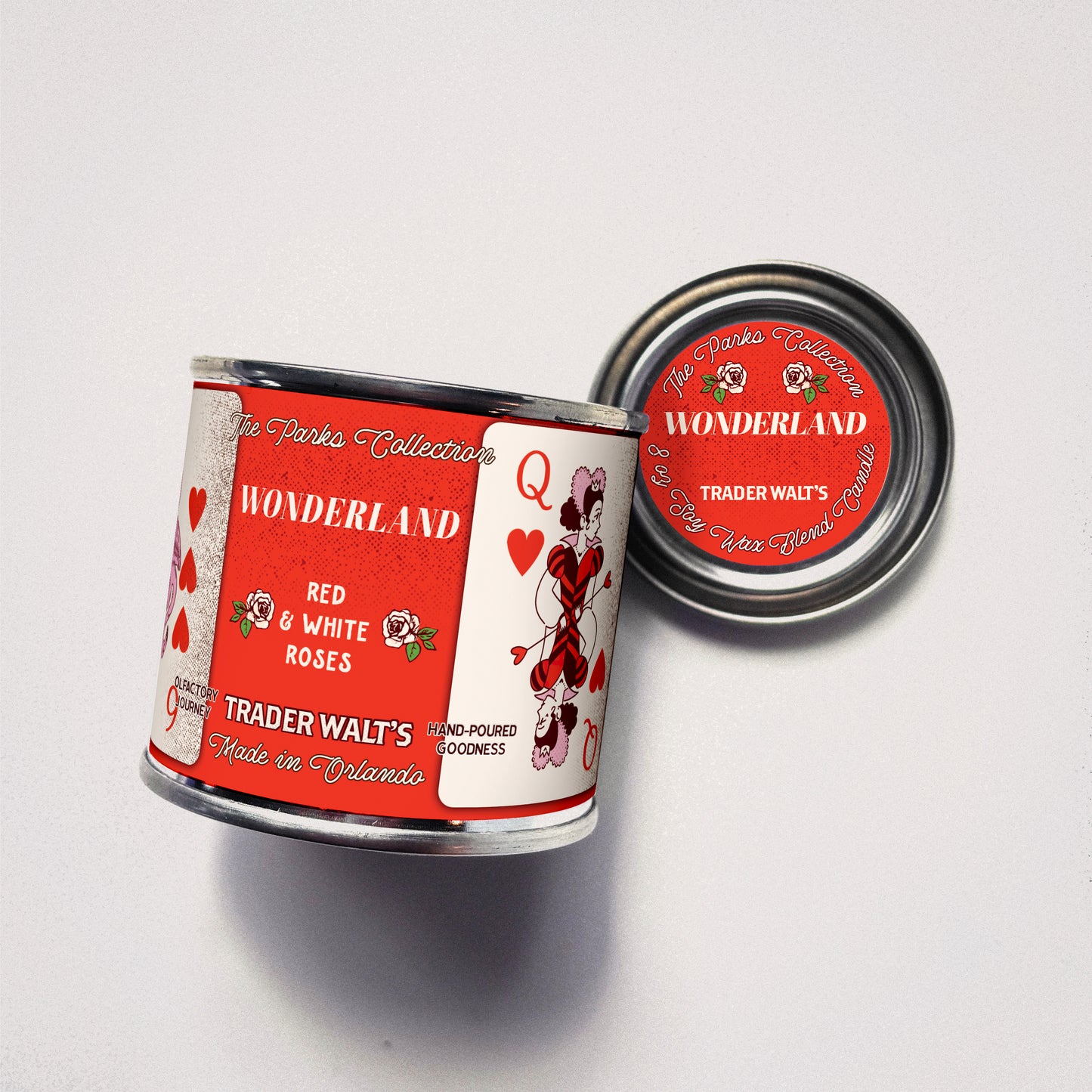 Wonderland Candle – Smells Like the Parks | Red & White Roses