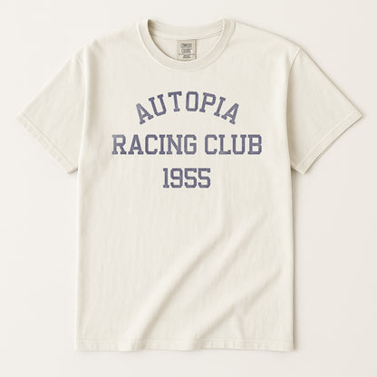 Retro Disney Autopia shirt with collegiate lettering