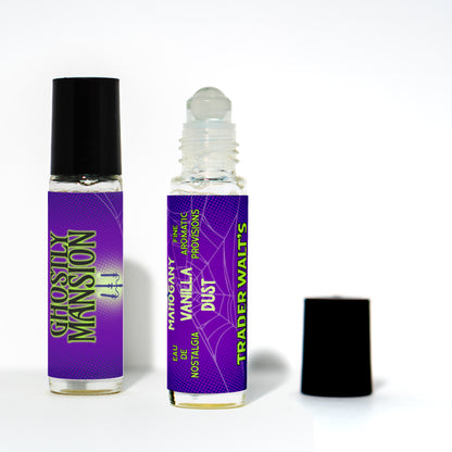 Ghostly Mansion Candle – Mahogany Vanilla & Dusty Woods Scent | Trader Walt’s