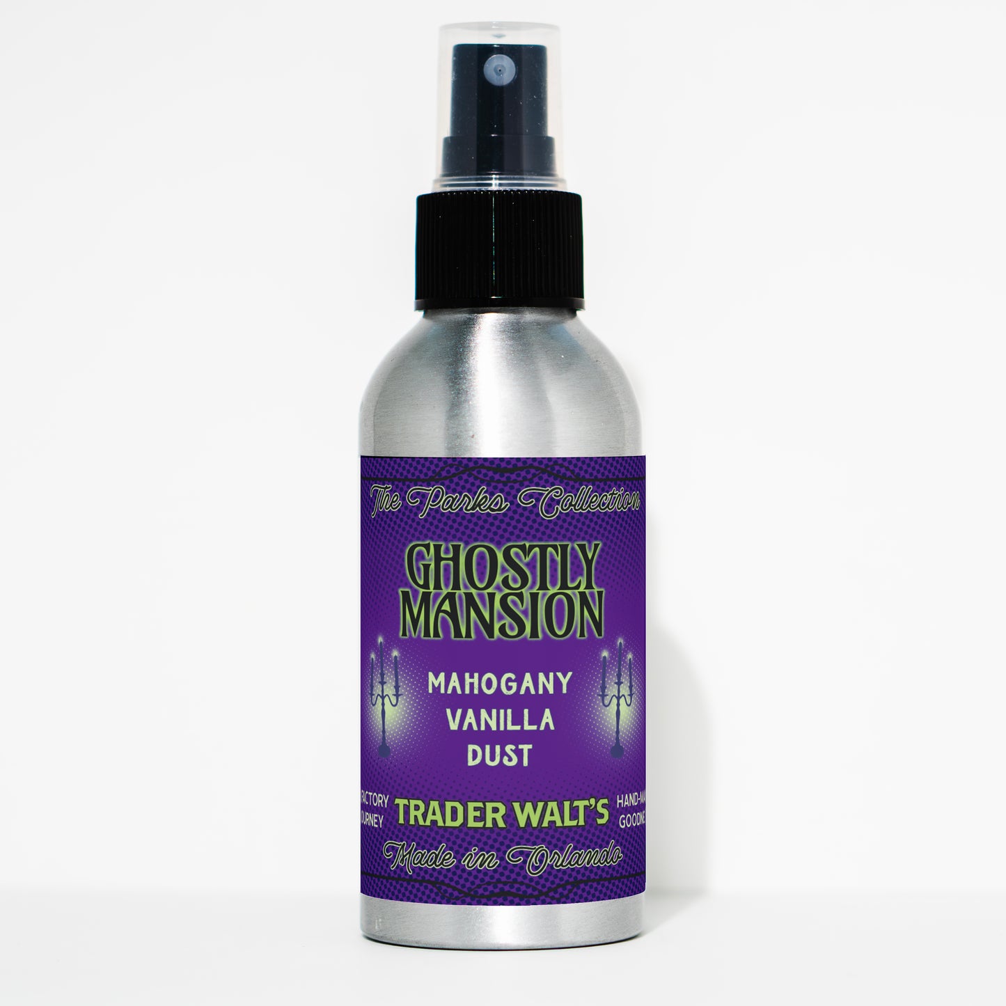 Ghostly Mansion Candle – Mahogany Vanilla & Dusty Woods Scent | Trader Walt’s