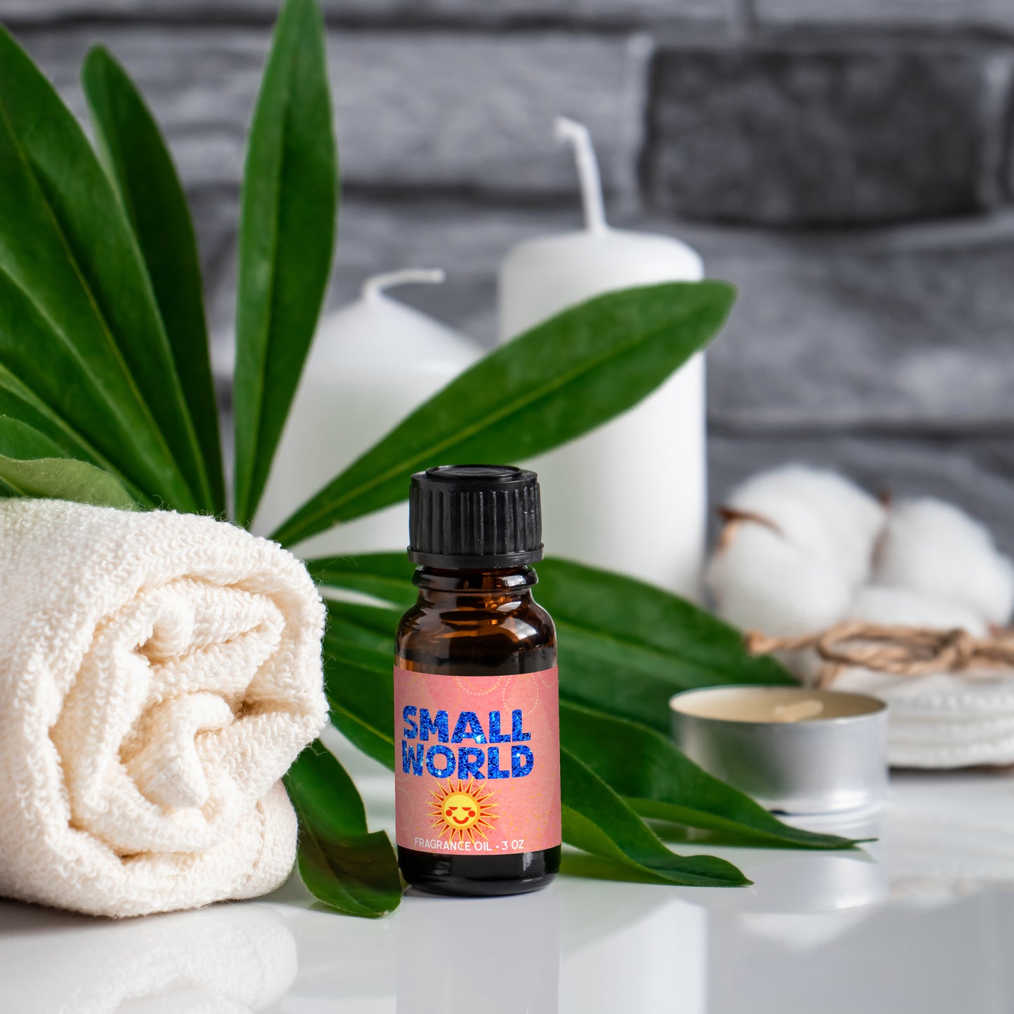 Small World Candle – Peach, Violet & Lime Park-Day Aroma | Trader Walt’s