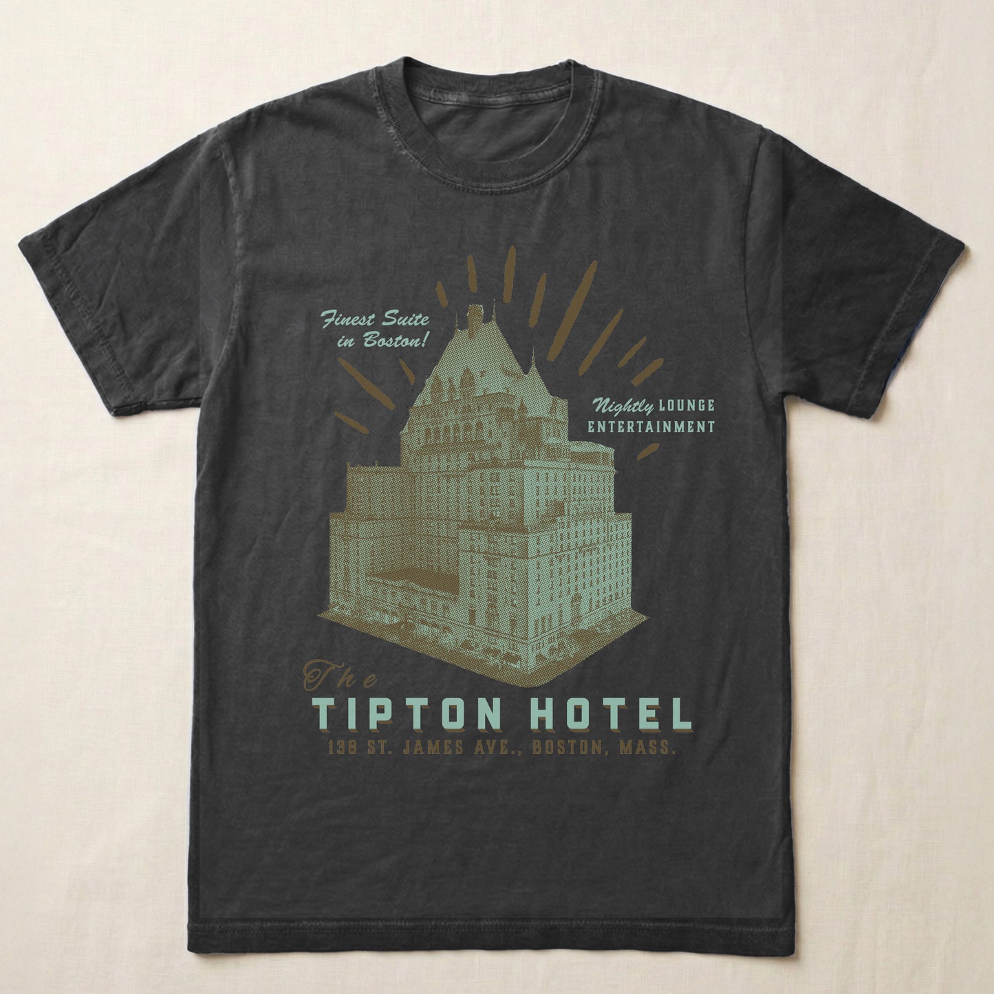 The Tipton Hotel T-Shirt – Vintage 2010s TV inspired tee | Trader Walt’s
