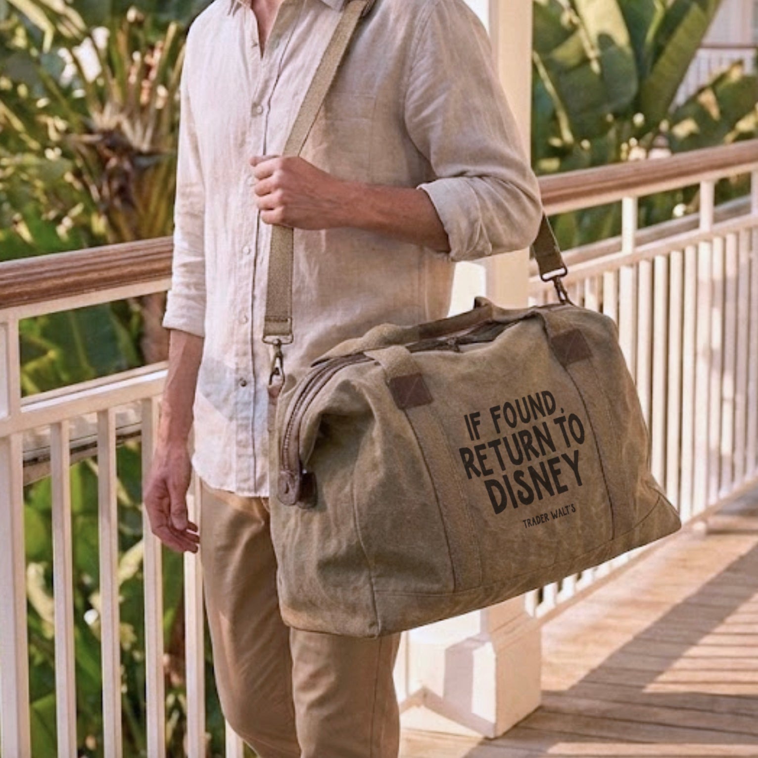 disney medium travel duffel bag If Found Return to Disney Duffel | Disney Inspired Weekender Bag