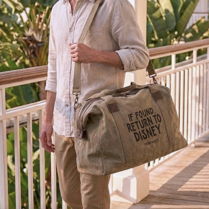 If Found Return to Disney Duffel | Disney Inspired Weekender Bag | Trader Walt’s